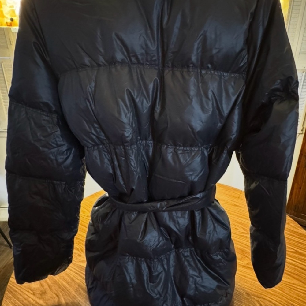 GAP Women's Black Belted Puffer Coat XXL - Picture 2 of 8